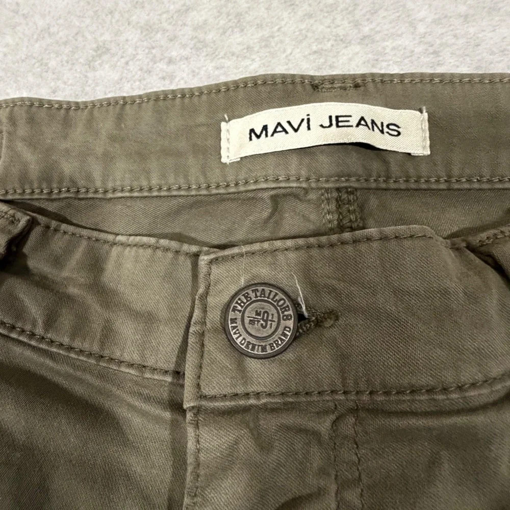 Mavi Jeans Zach Pants‎ Mens 34 Olive Green Straight Leg Twill Trousers